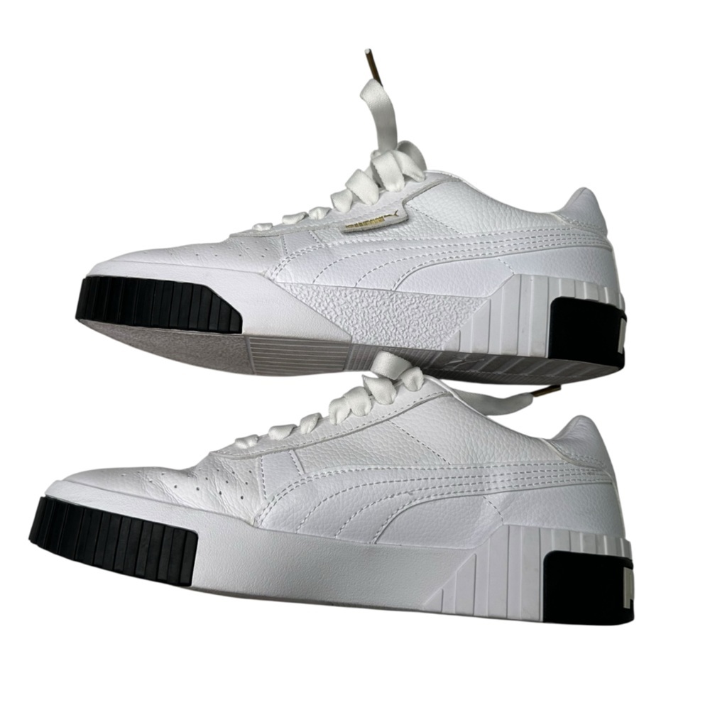 Puma Cali White and Black Sneakers Size 8